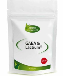 GABA & Lactium® | Met citroenmelisse, L-theanine, folaat, biotine en zwarte peperextract (BioPerine®) | 30 vegetarische capsules | Vitaminesperpost.nl