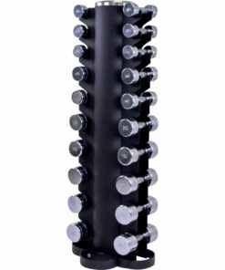 Lifemaxx LMX80.TD Chrome dumbbells + toren