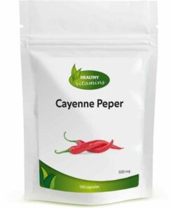 Cayennepeper | 100 capsules | 500 mg | Vitaminesperpost.nl