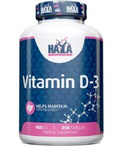 Vitamin D-3 400IU Haya Labs 250softgels