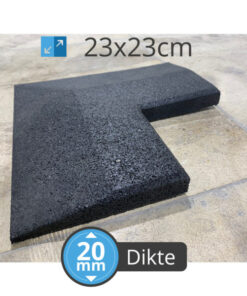 PTessentials Hoekafwerking 23x23x2 high-density tegel