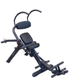 Body-Solid GAB300 Black Semi Recumbent Ab Bench