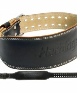 Harbinger 4 Inch Padded Lederen Gewichthefriem