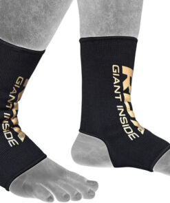 RDX Sports Hosiery Ankle Sleeve - Enkelbeschermer Zwart Goud