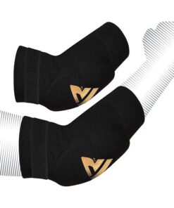 RDX Sports HY Elleboog pads zwart-goud