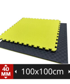 PTessentials Tatami matten zwart-geel - 100x100x4 cm - Palletprijs