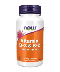 Vitamine D-3 & K-2 Now Foods 120v-caps
