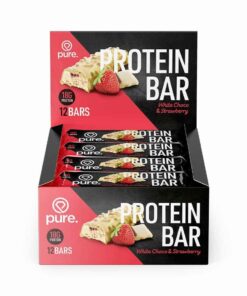 -Protein Bar Crunchy 12 repen White Choco & Strawberry