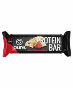 -Protein Bar Crunchy 1 reep White Choco & Strawberry