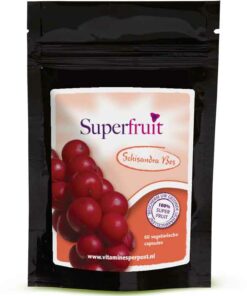 Schisandrabes | 60 capsules | 500 mg | Vitaminesperpost.nl