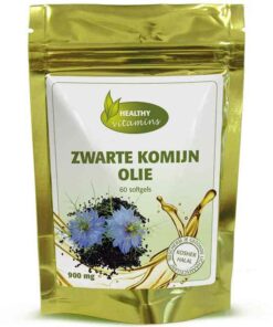 Zwarte Komijnolie (Gold) | 900 mg | 60 softgels | Vitaminesperpost.nl