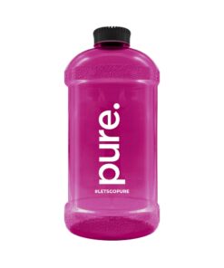 -Water Bottle 2200ml Magenta Black