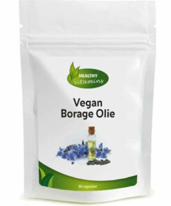 Vegan Borageolie | 60 capslues | Huid | antioxidant | celbeschermer | Vitaminesperpost.nl