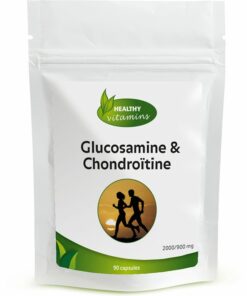 Glucosamine & Chondroïtine | 90 capsules | 2000 mg glucosamine en 900 mg chondroïtine | Vitaminesperpost.nl