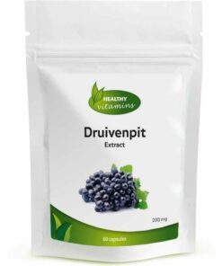 Druivenpitextract | 200 mg | 60 vegan capsules | Vitaminesperpost.nl