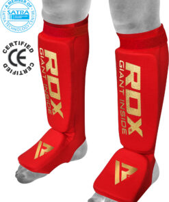 RDX Sports Hosiery Shin Instep Foam Rood