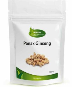 Panax Ginseng ⟹ 100 capsules | 500 mg | Vitaminesperpost.nl